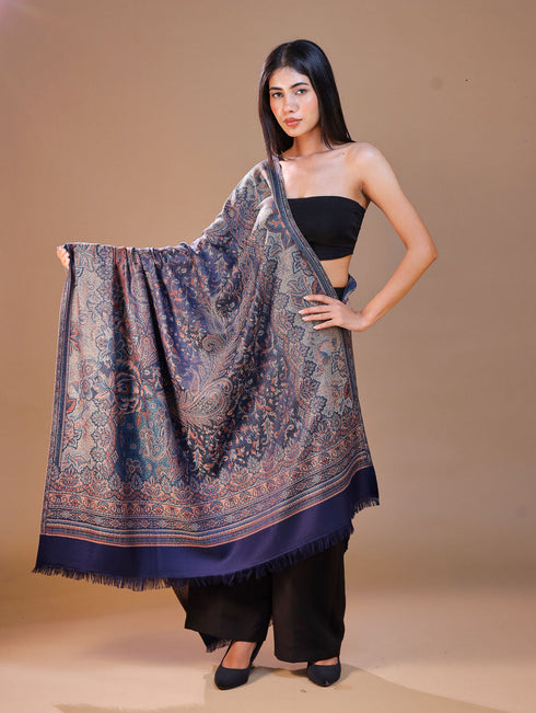 Women's Jamawar Wool Shawl